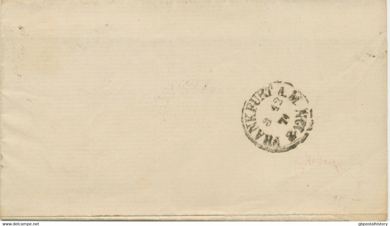 GB 1874 QV 1 D Pl.123 Env Barred Cancel "E.C. / 43" RARITY H RARE POSTAGE RATE - Covers & Documents