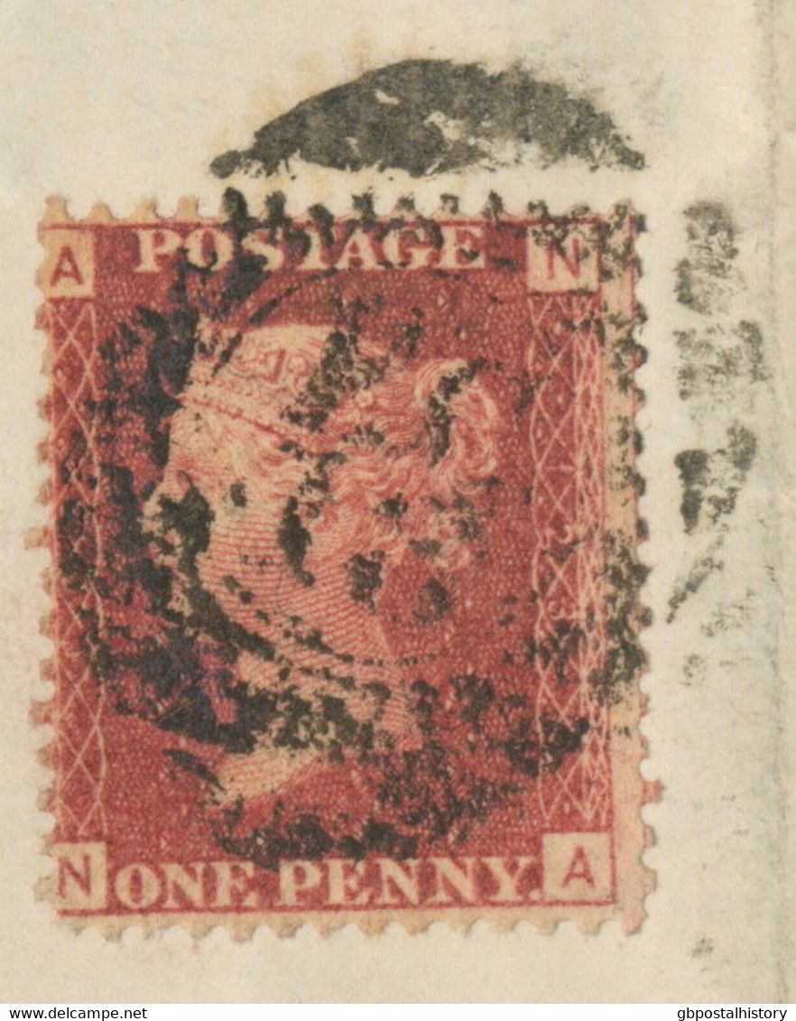 GB 1874 QV 1 D Pl.123 Env Barred Cancel "E.C. / 43" RARITY H RARE POSTAGE RATE - Storia Postale