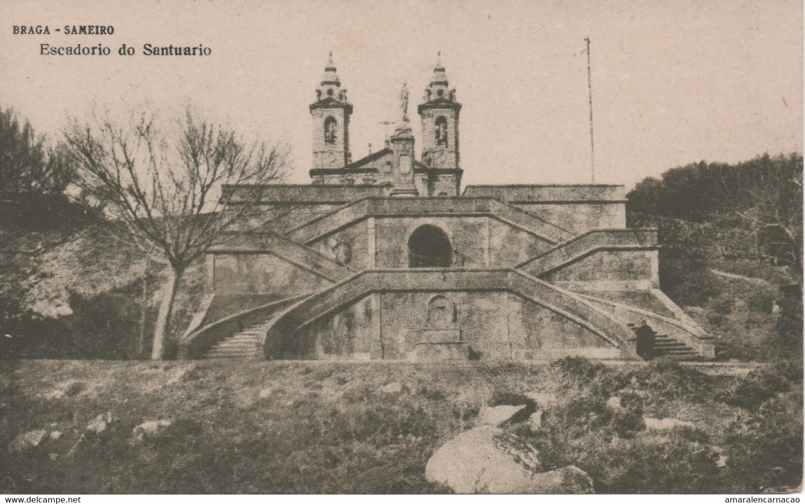 CARTE POSTALE - POSTCARD - POSTKARTE - CARTOLINA POSTALE - PORTUGAL - BRAGA - SAMEIRO - ESCALIER SANCTUAIRE - Monuments