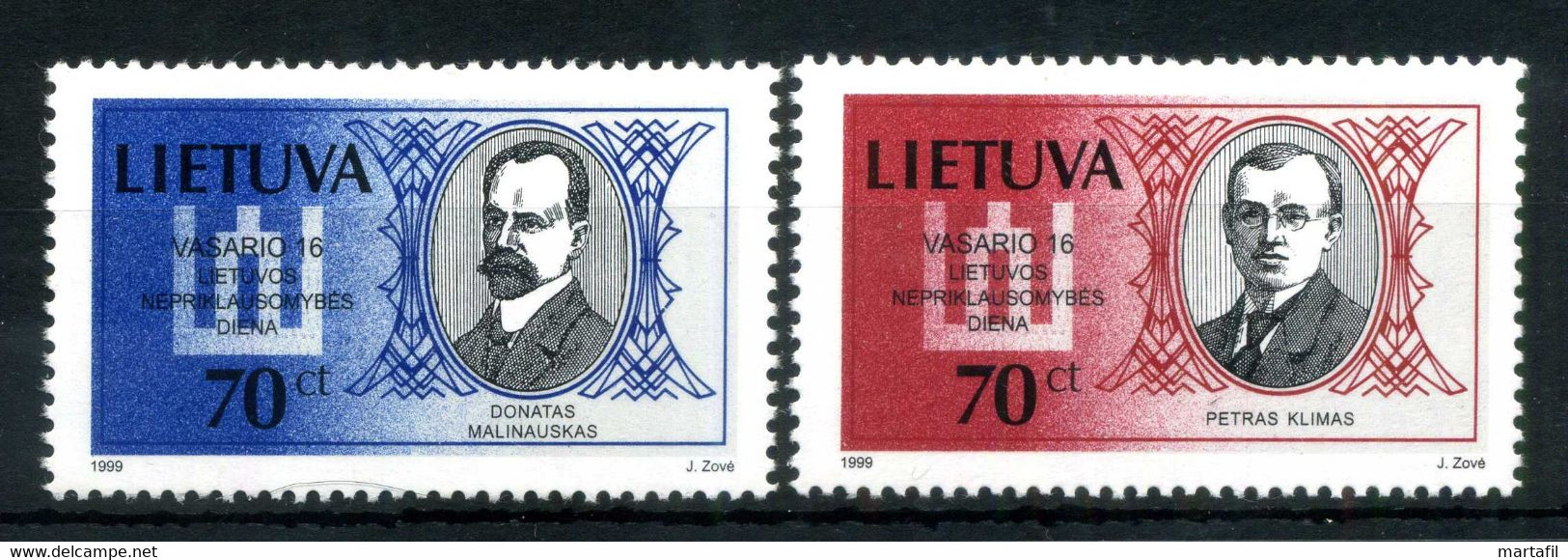 1999 LITUANIA SET MNH ** 620/621 - Lithuania