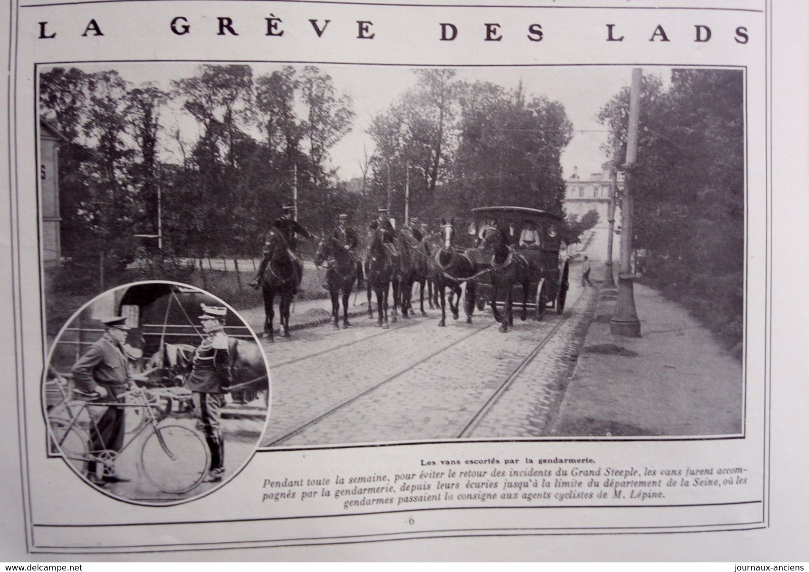 1909 HIPPISME - DEUX JOURS CHEZ LES LADS À CHANTILLY - GREVE DES LADS - CYCLISTES DE MR LÉPINE - 1900 - 1949