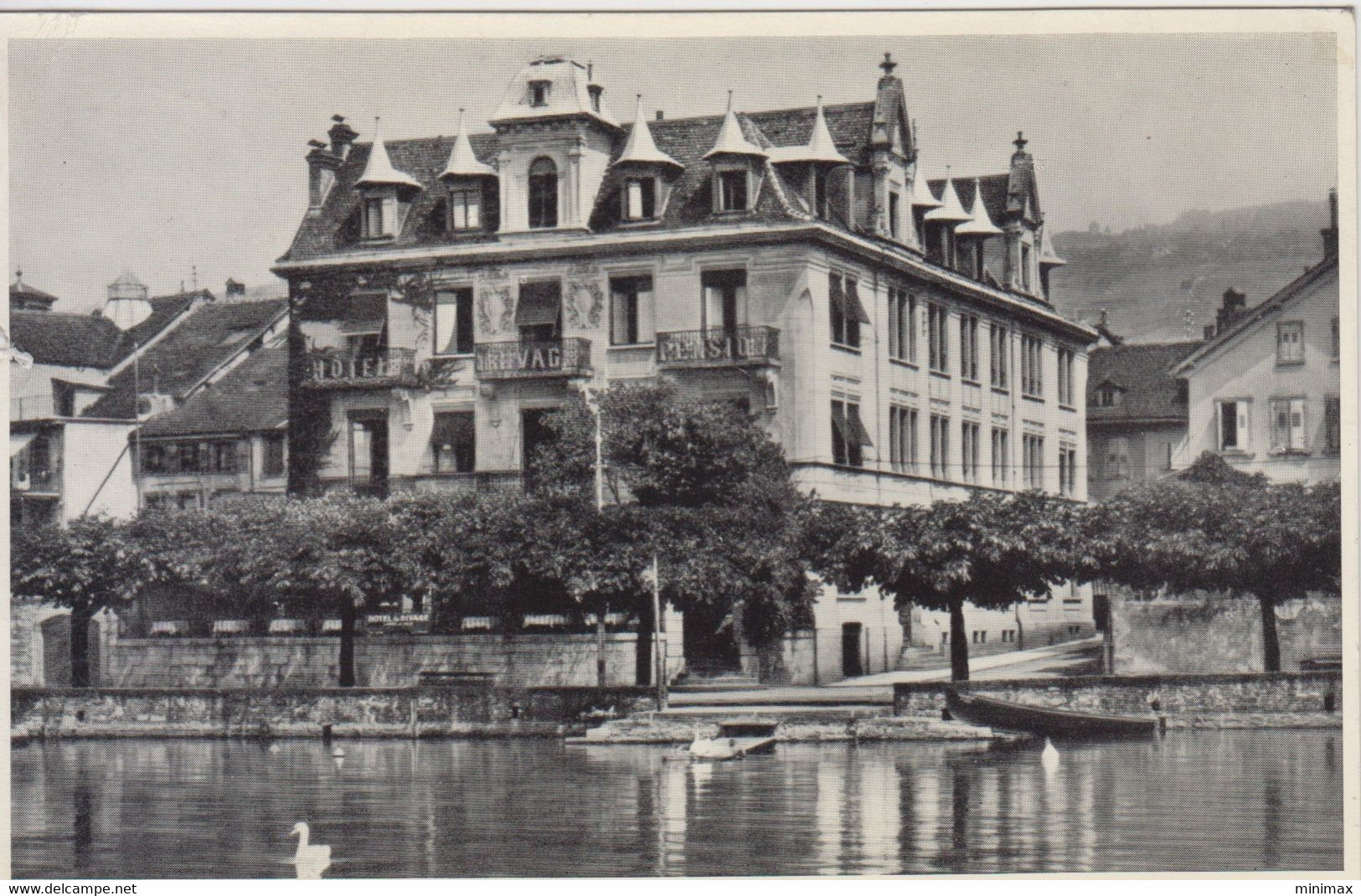 Carte Photo -  Hotel De Ville Et Du Rivage - Lutry - Lutry