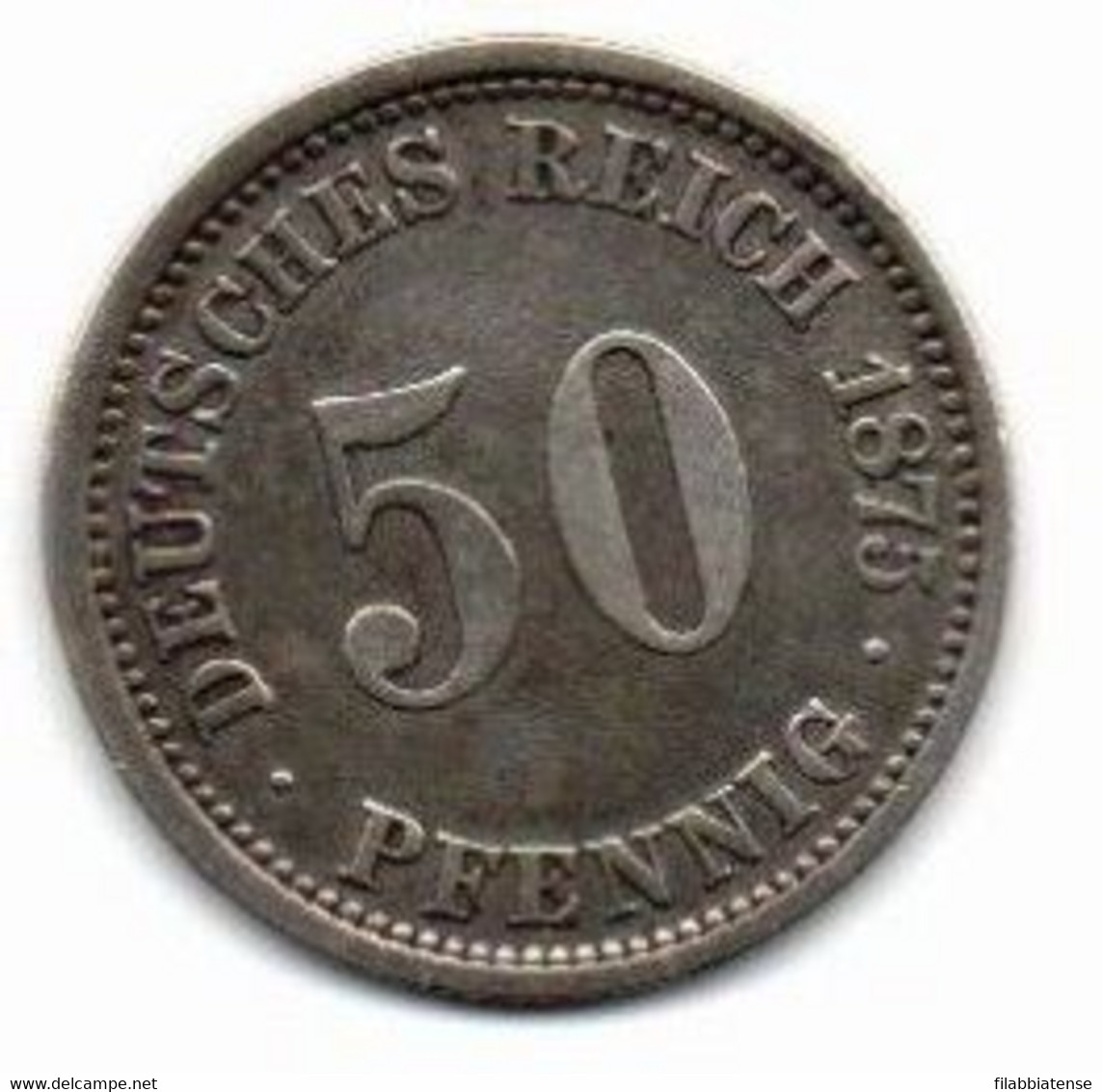1875 - Germania 50 Pfennig A       ---- - 50 Pfennig