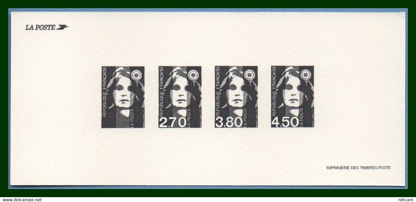 Gravure N° 3005 à 3007 + SV "2806" Marianne Briat 1996 Proof France (sous Faciale, Under Face Value) - 1989-1996 Bicentenial Marianne