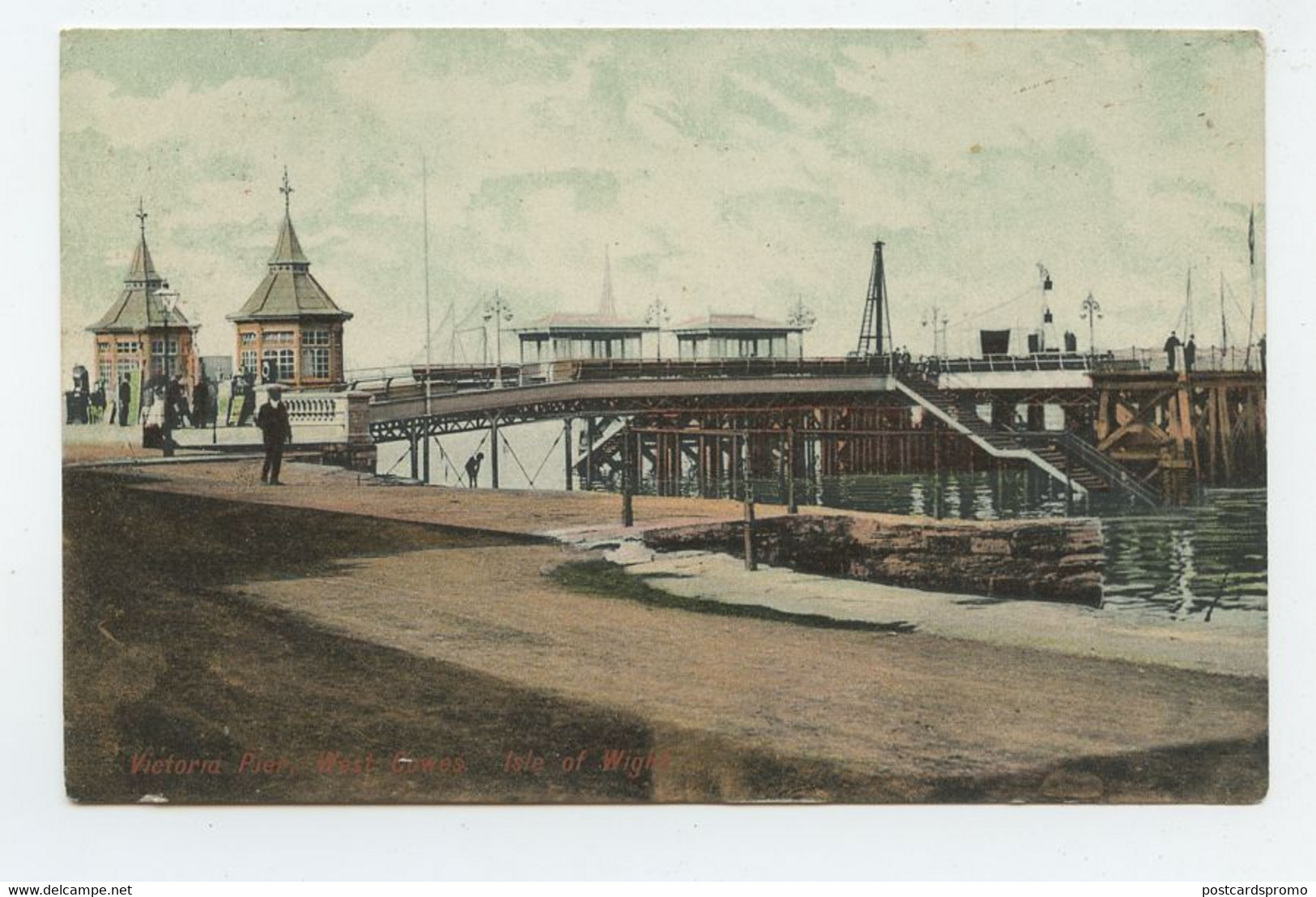 WEST COWES, Victoria Pier, Isle Of Wight  ( 2 Scans ) - Cowes