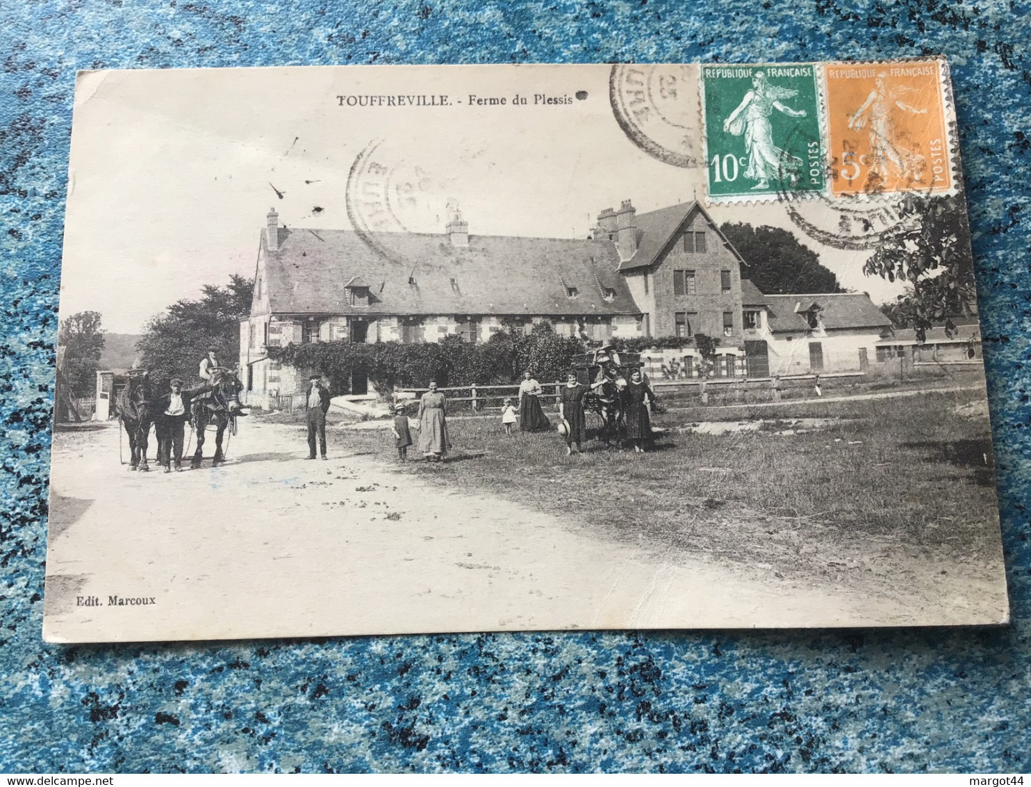 Carte Postale  TOUFFREVILLE  Ferme Du Plessis  Voir Photos - Autres & Non Classés