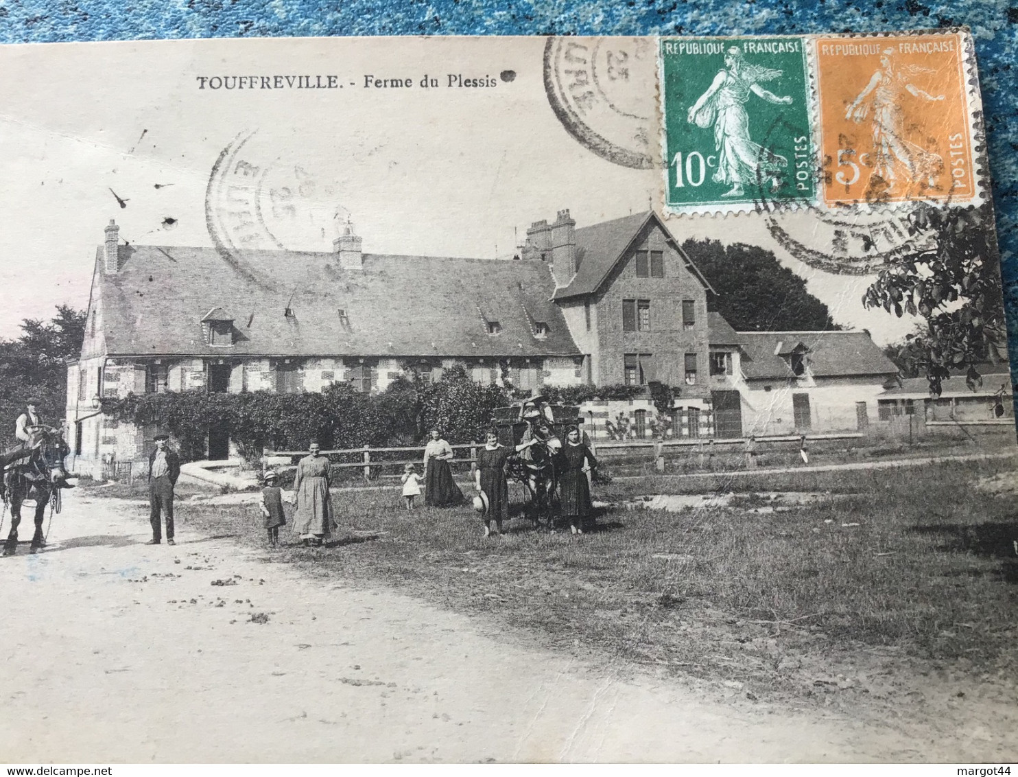 Carte Postale  TOUFFREVILLE  Ferme Du Plessis  Voir Photos - Autres & Non Classés