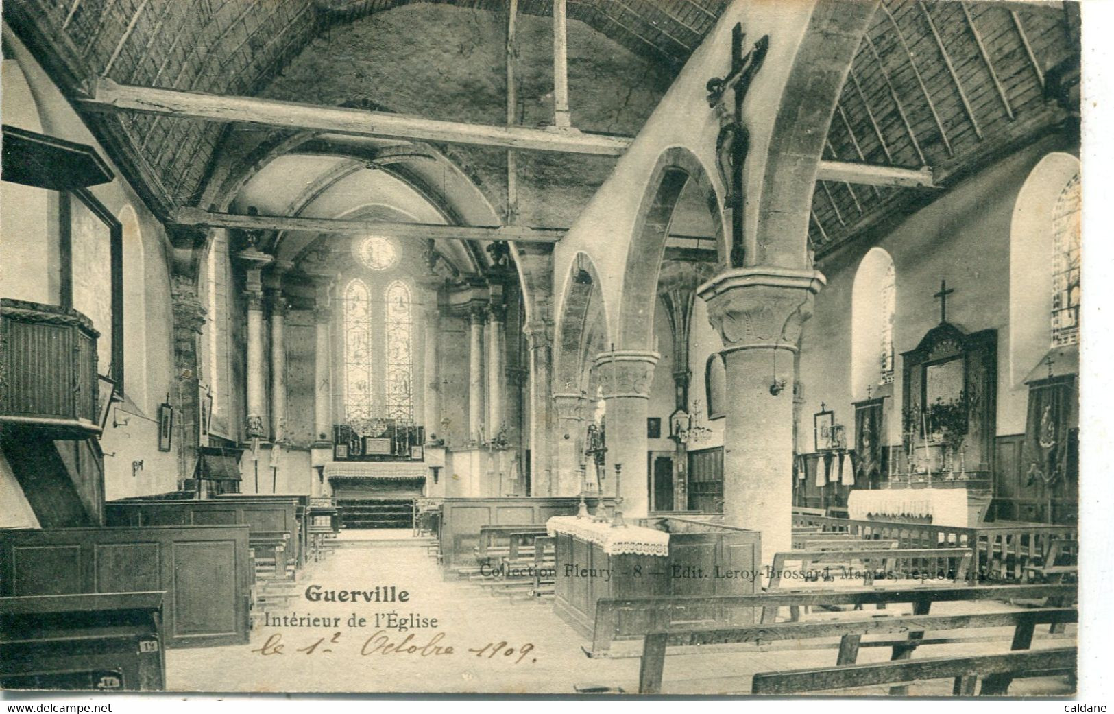 -78 - YVELINES-  GUERVILLE -  Interieur De L'Eglise - Guyancourt