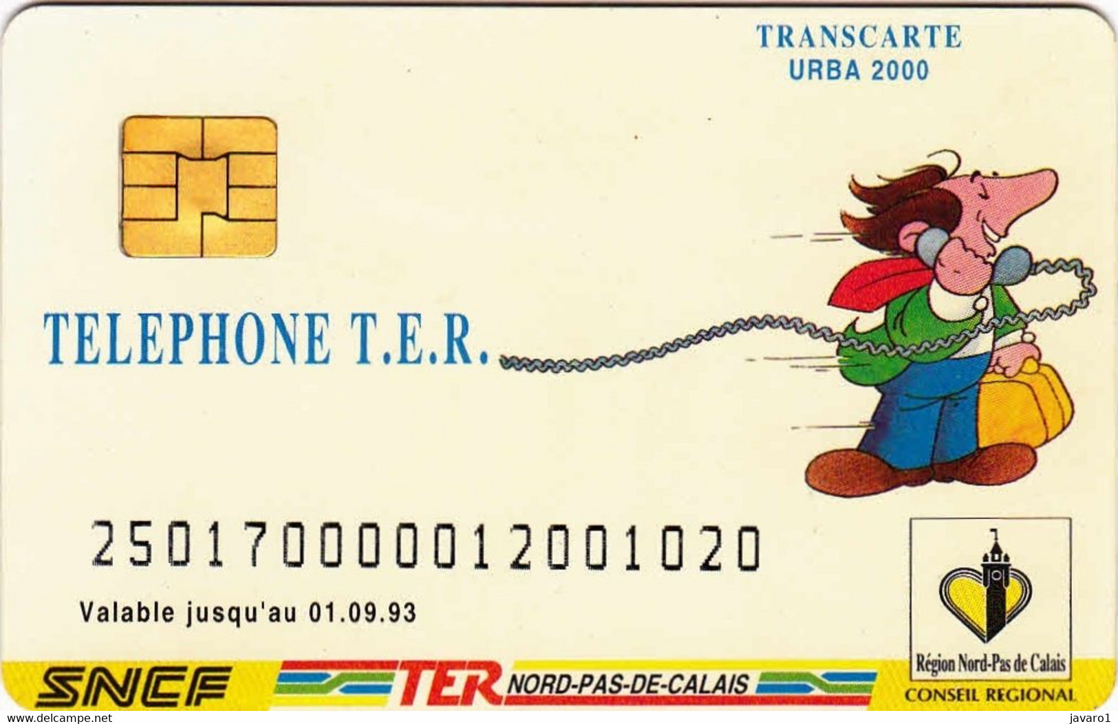 FRANCE-C : TER TELEPHONE T.E.R. (Lille) MINT - Eurostar