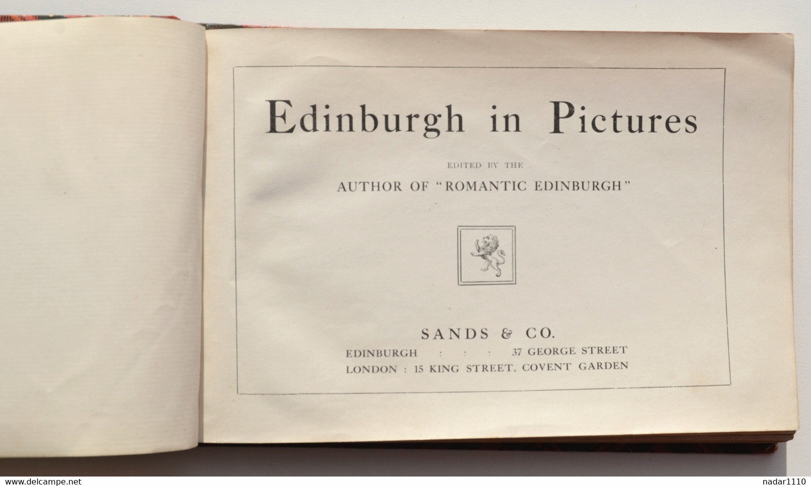 Photographie : Edinburgh In Pictures - John Geddie (Sands & Co,1903) - Fotografie