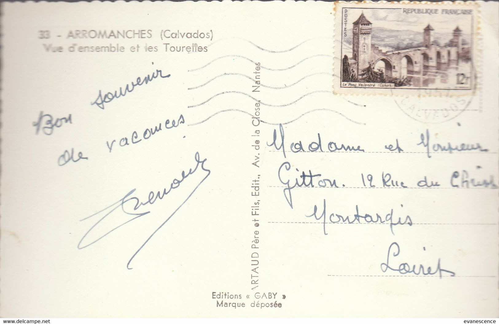 ARROMANCHES     ///  Ref.  Mars. 21 //   BO. SM - Arromanches