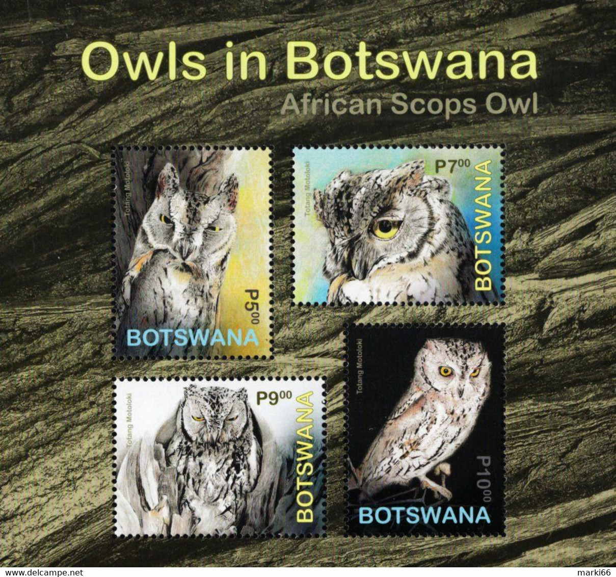 Botswana - 2020 - Owls In Botswana - African Scoops - Mint Stamp Sheetlet - Botswana (1966-...)