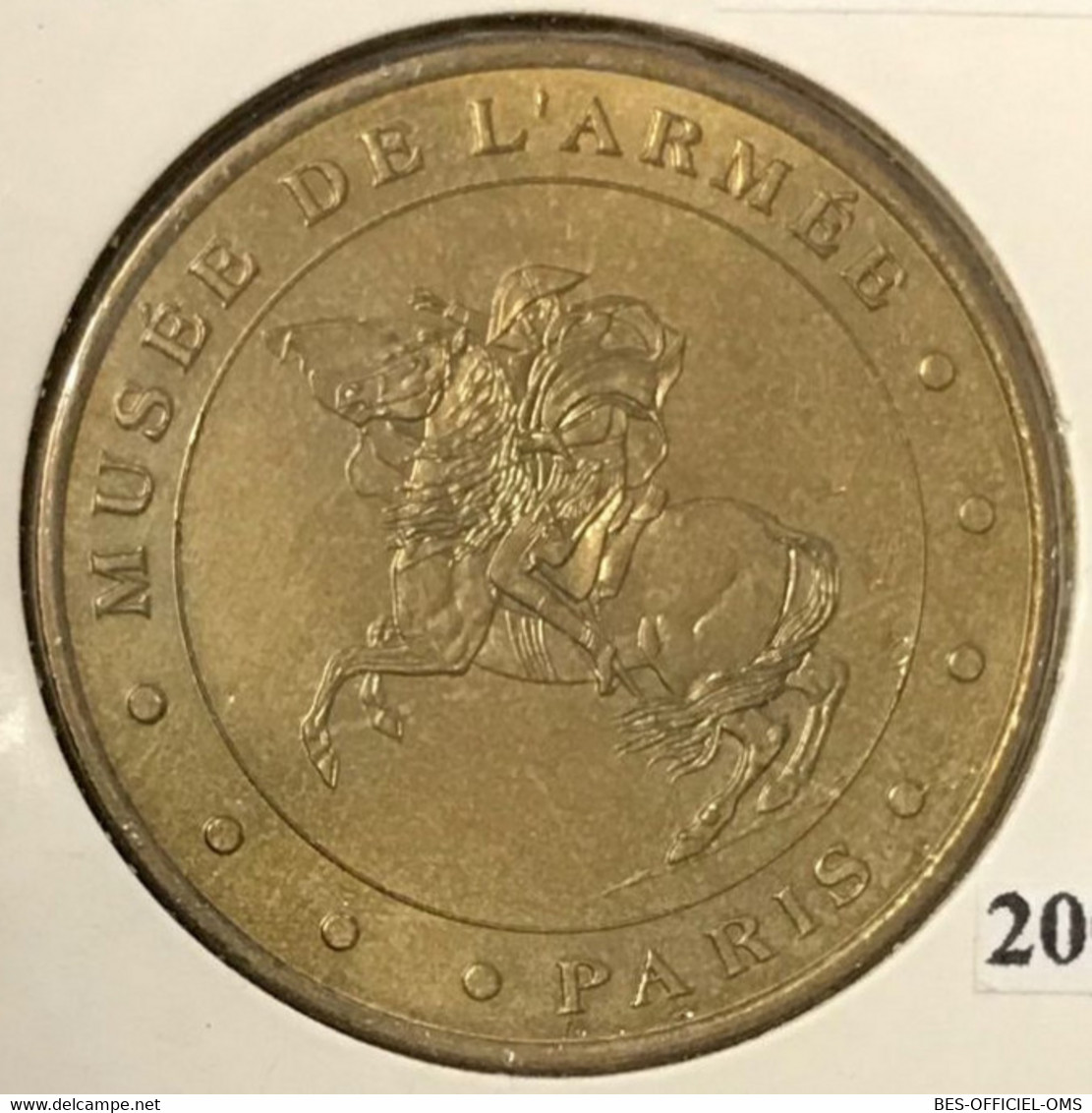 75007 PARIS MUSÉE DE L'ARMÉE NAPOLÉON MDP 2003B MEDAILLE SOUVENIR MONNAIE DE PARIS JETON TOURISTIQUE MEDALS COINS TOKENS - 2003