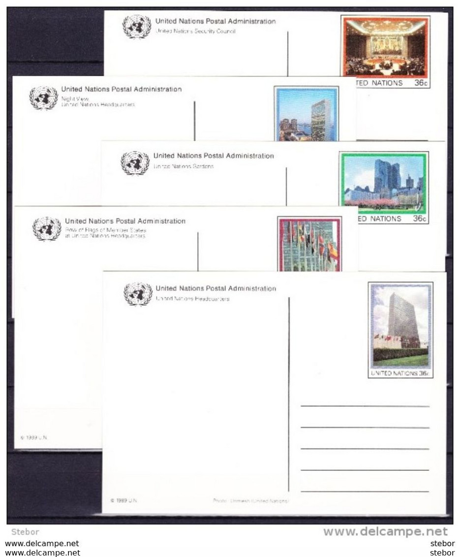 Uno NY Briefkaarten 36 C ( 5 Stuks ) ,zeer Mooi Lot Krt 2182 - Collezioni (senza Album)