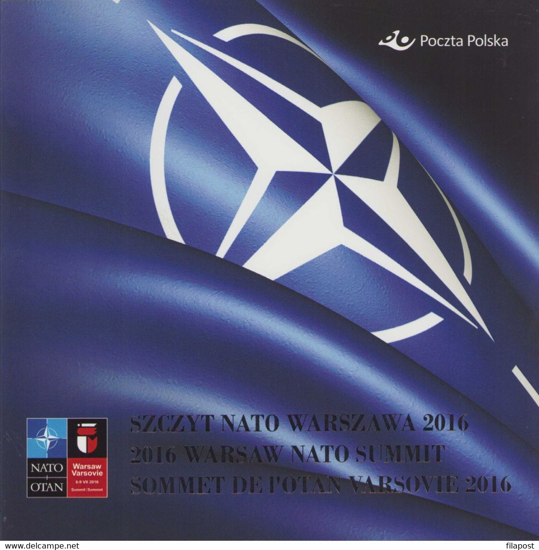 POLAND 2016 Souvenir Booklet / NATO Summit Meeting Warsaw, Political Military Alliance / FDC + Full Sheet MNH** FV - Booklets