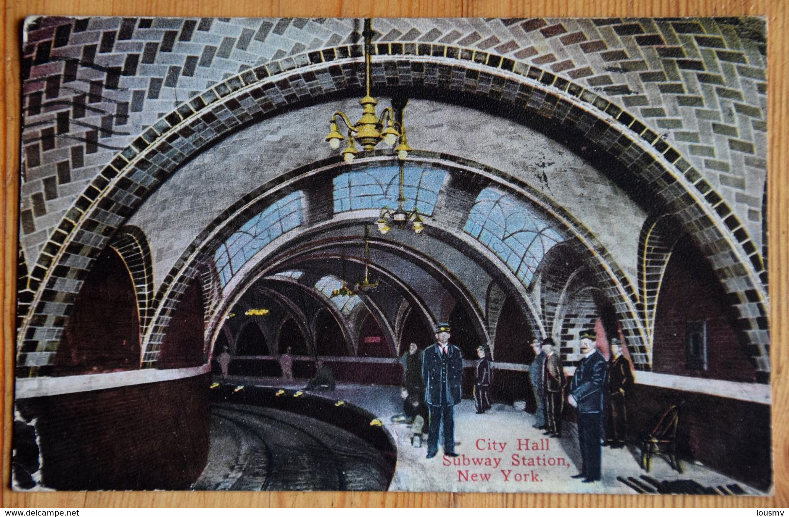 New York - City Hall - Subway Station - Animée & Colorisée - Station De Métro - (n°19889) - Trasporti