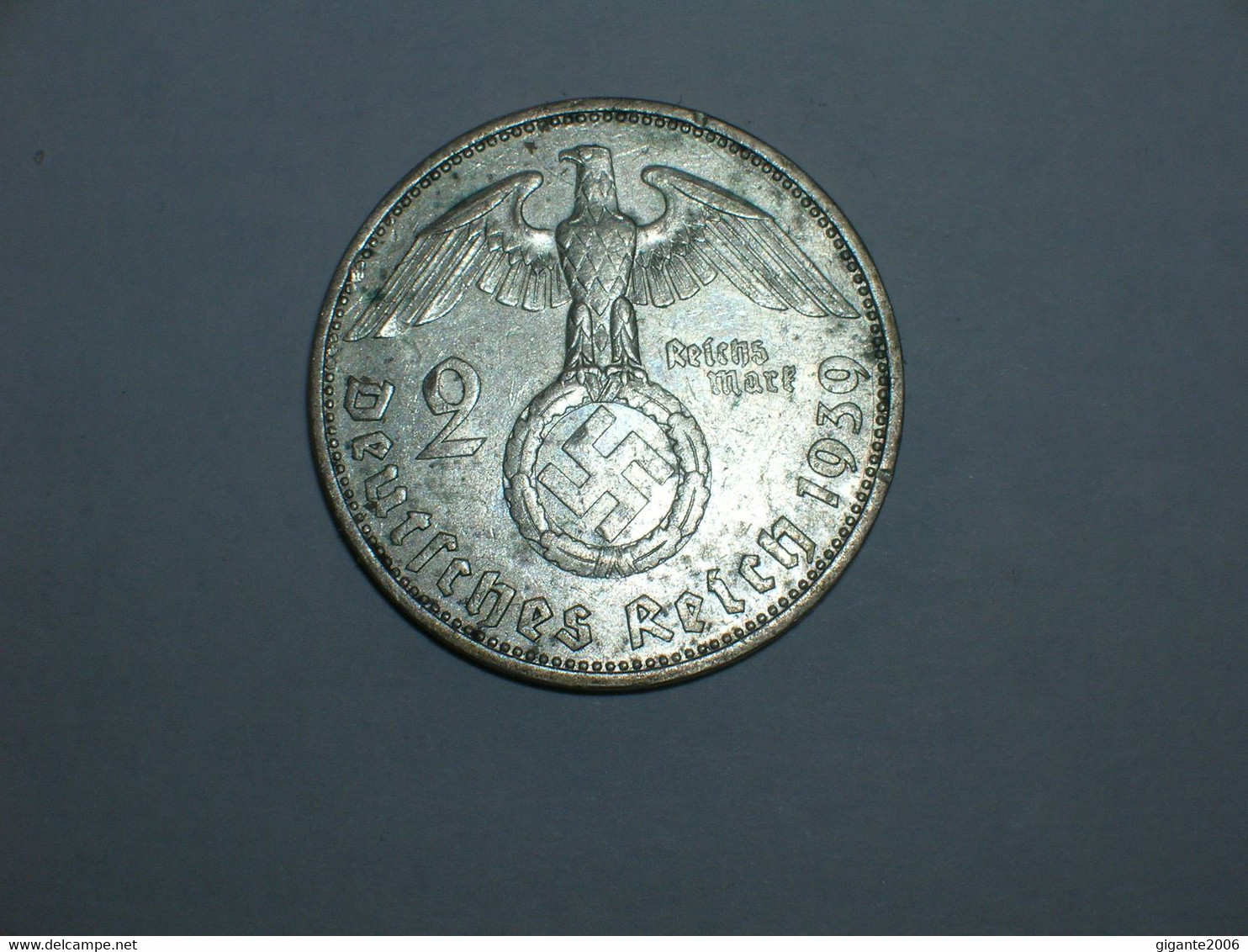 ALEMANIA 2 MARCOS PLATA 1939 F (Hindenburg) (3277) - 2 Reichsmark
