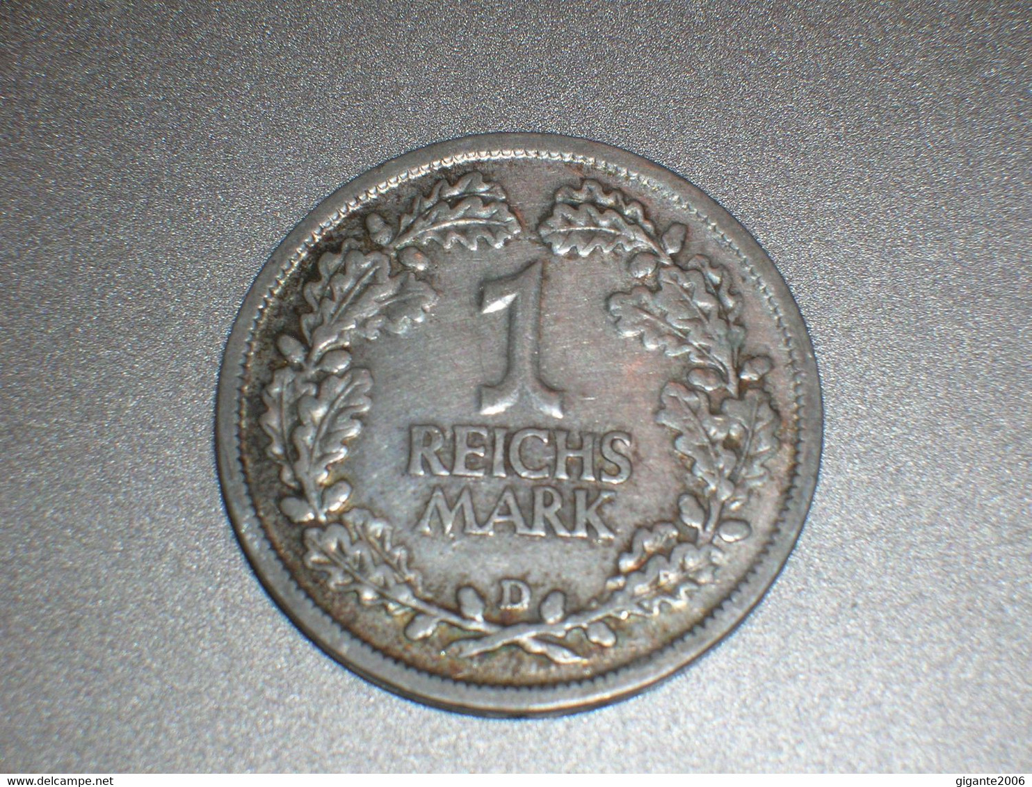 ALEMANIA 1 MARCO PLATA 1926 D (4980) - 1 Mark & 1 Reichsmark