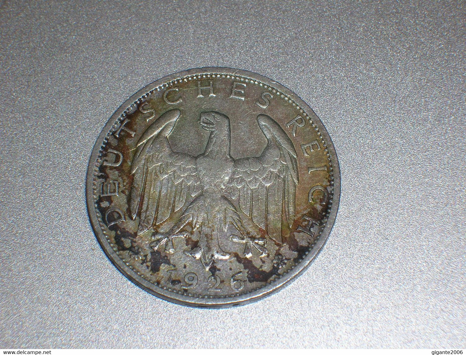 ALEMANIA 1 MARCO PLATA 1926 E (4979) - 1 Mark & 1 Reichsmark