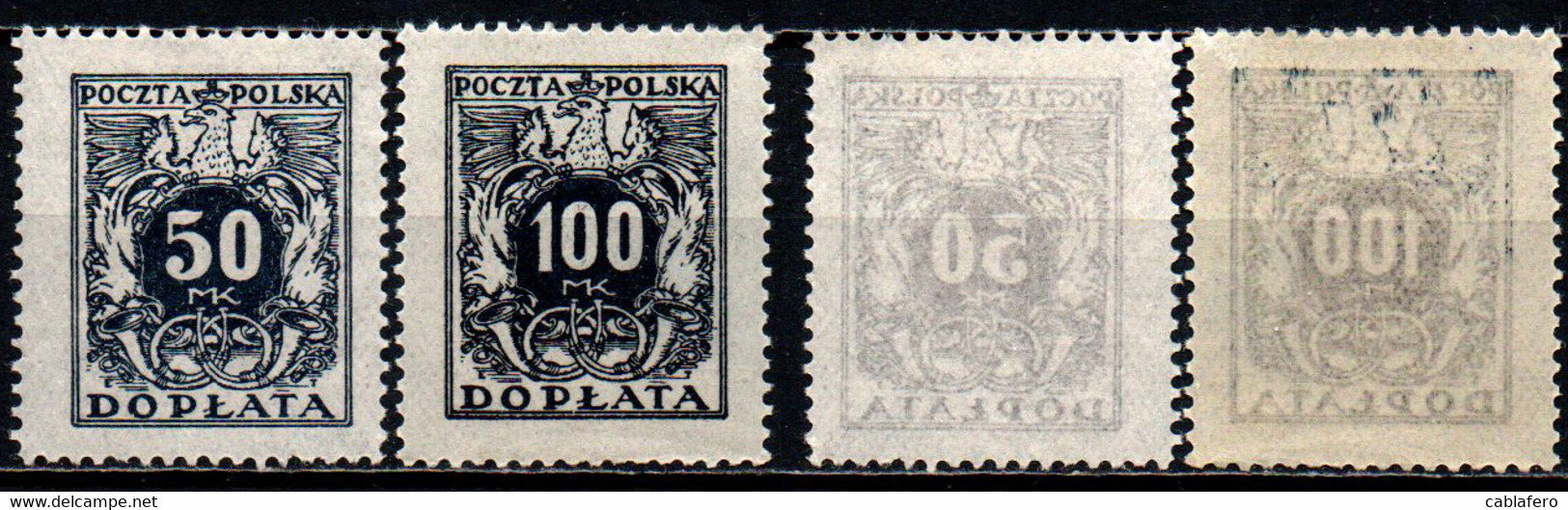POLONIA - 1921 - CIFRE - MH - Portomarken