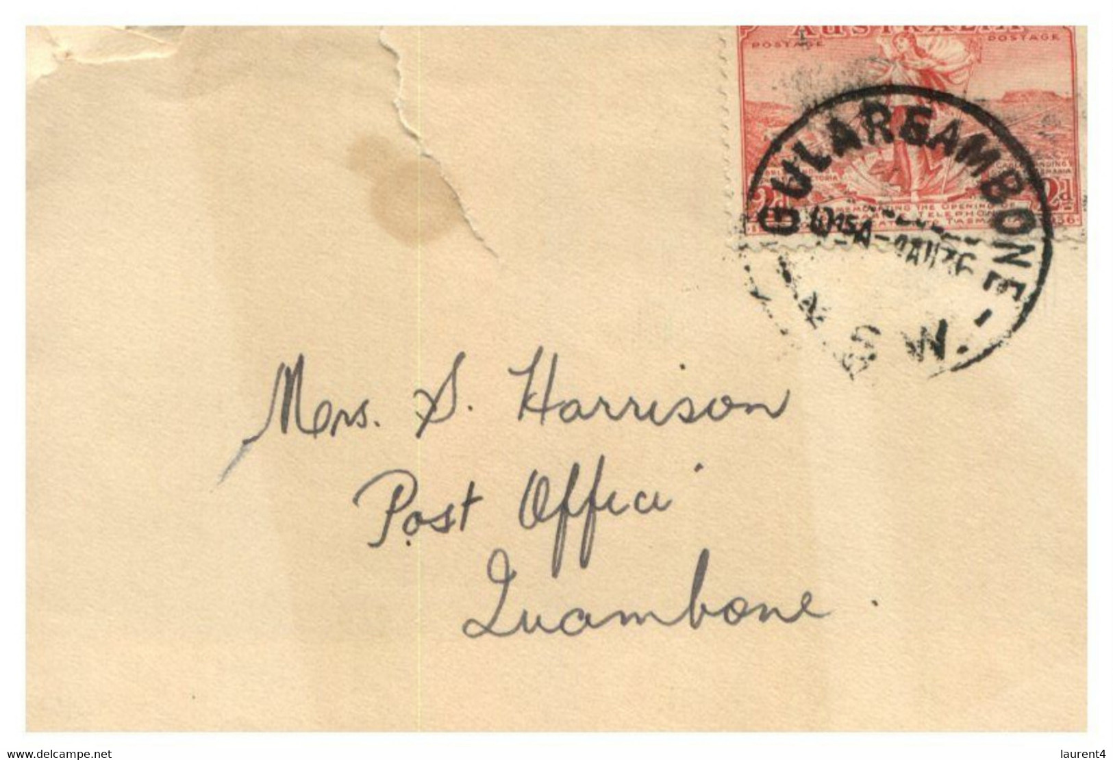 (KK 21) Australia - Cover Posted For Death Annoucement In 1936 ? Cover With  Black Border - Covers & Documents