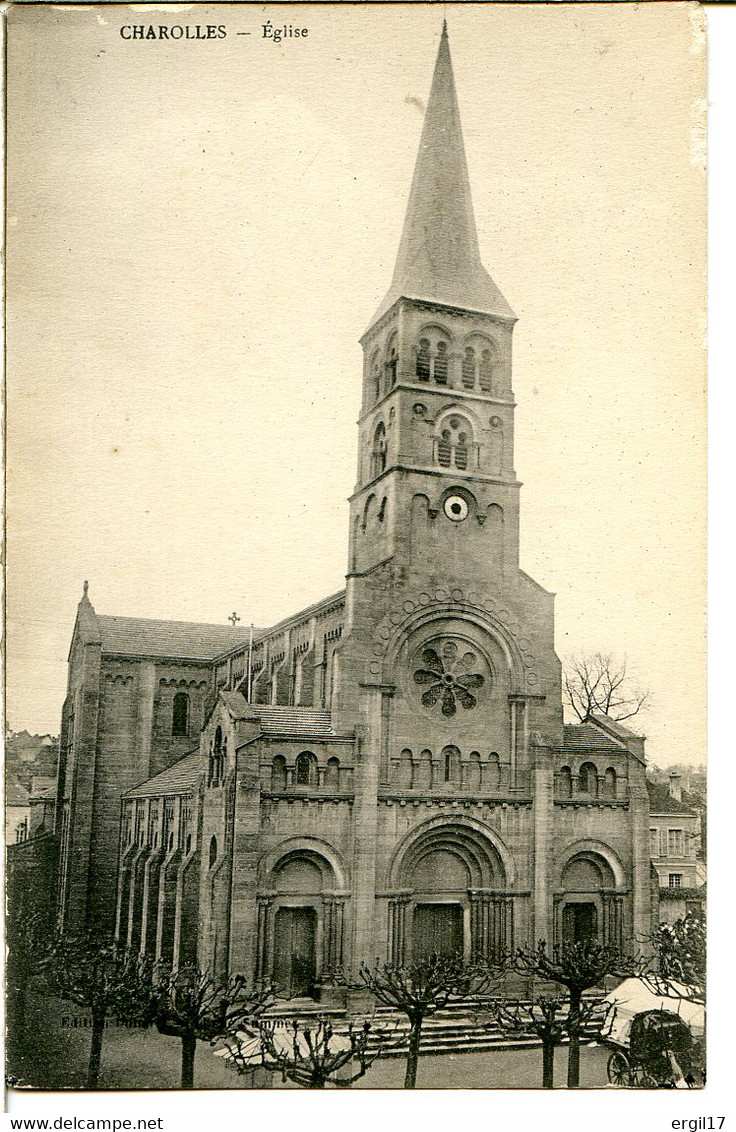 71120 CHAROLLES - Église - CPA, Carte Neuve - Charolles