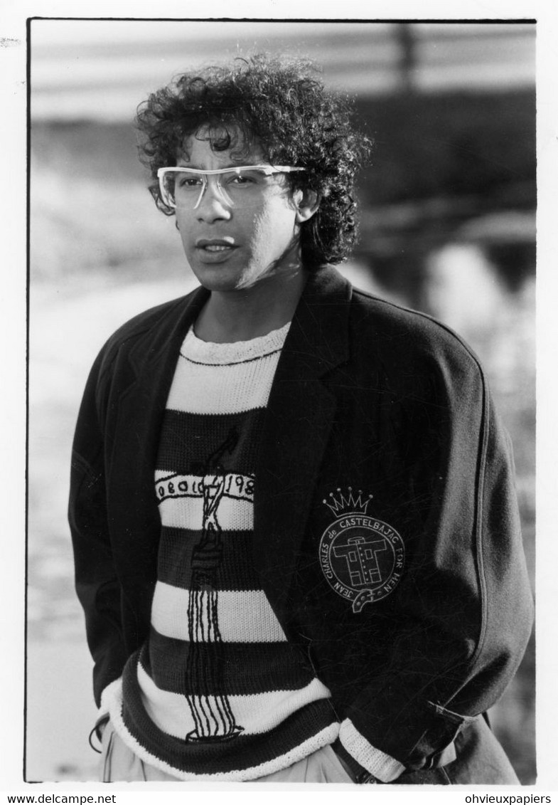 Photo Originale . Le Chanteur  LAURENT VOULZY  " Champs élysées Aux Antilles 1987 " - Famous People