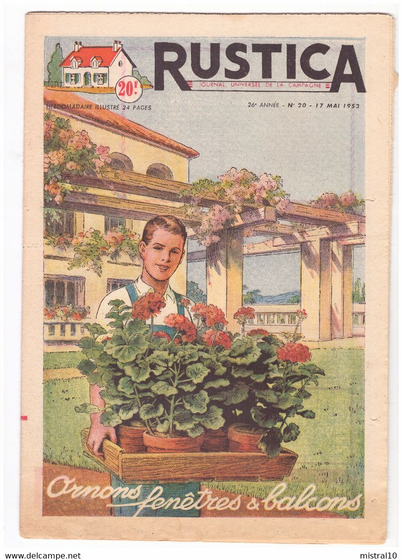 RUSTICA. 1953. N°20. Ornons Fenêtres Et Balcons - Tuinieren