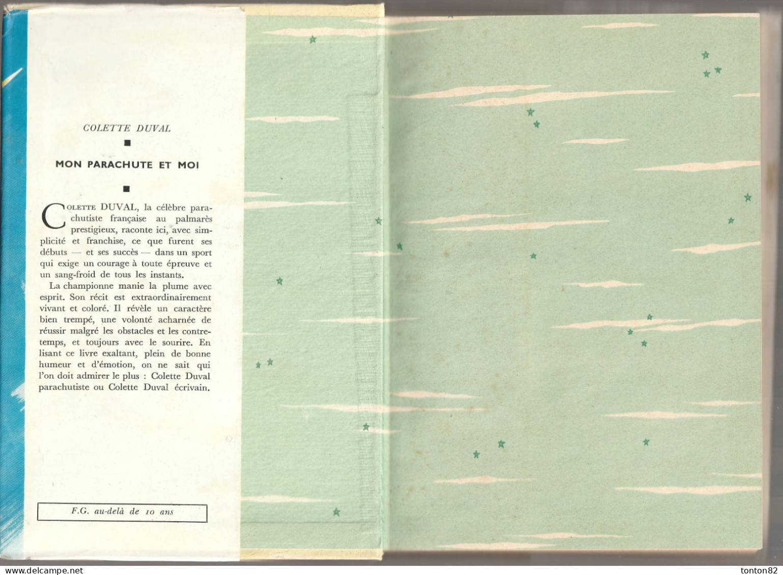 Colette Duval - Mon Parachute Et Moi - Idéal Bibliothèque - N° 206 - ( 1961 ) . - Ideal Bibliotheque