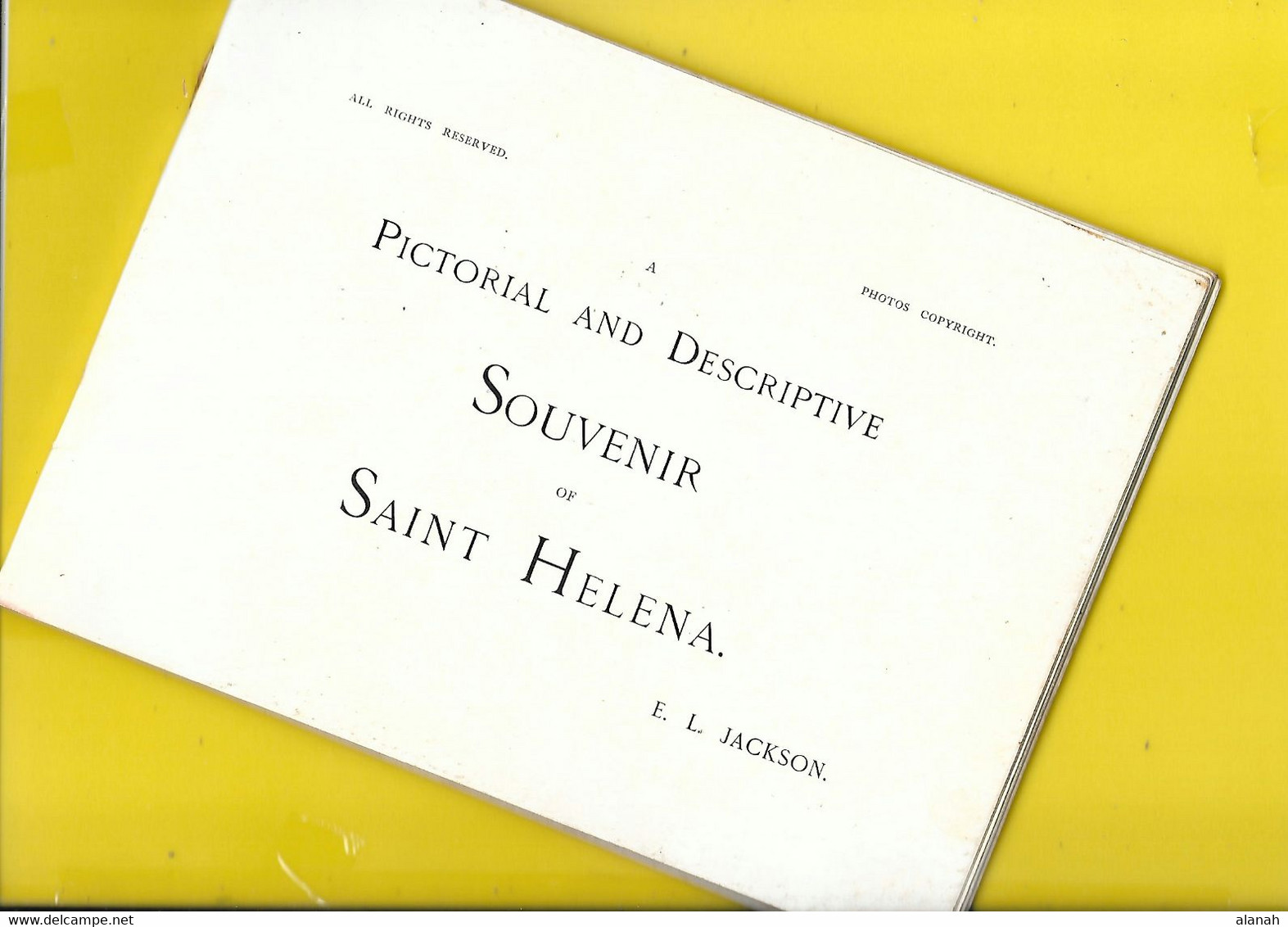 Souvenir Of SAINT HELENA 1902 (E.L. Jackson) 48 Pages + Couverture 23 X 17 Cm Napoléon - Kriege UK