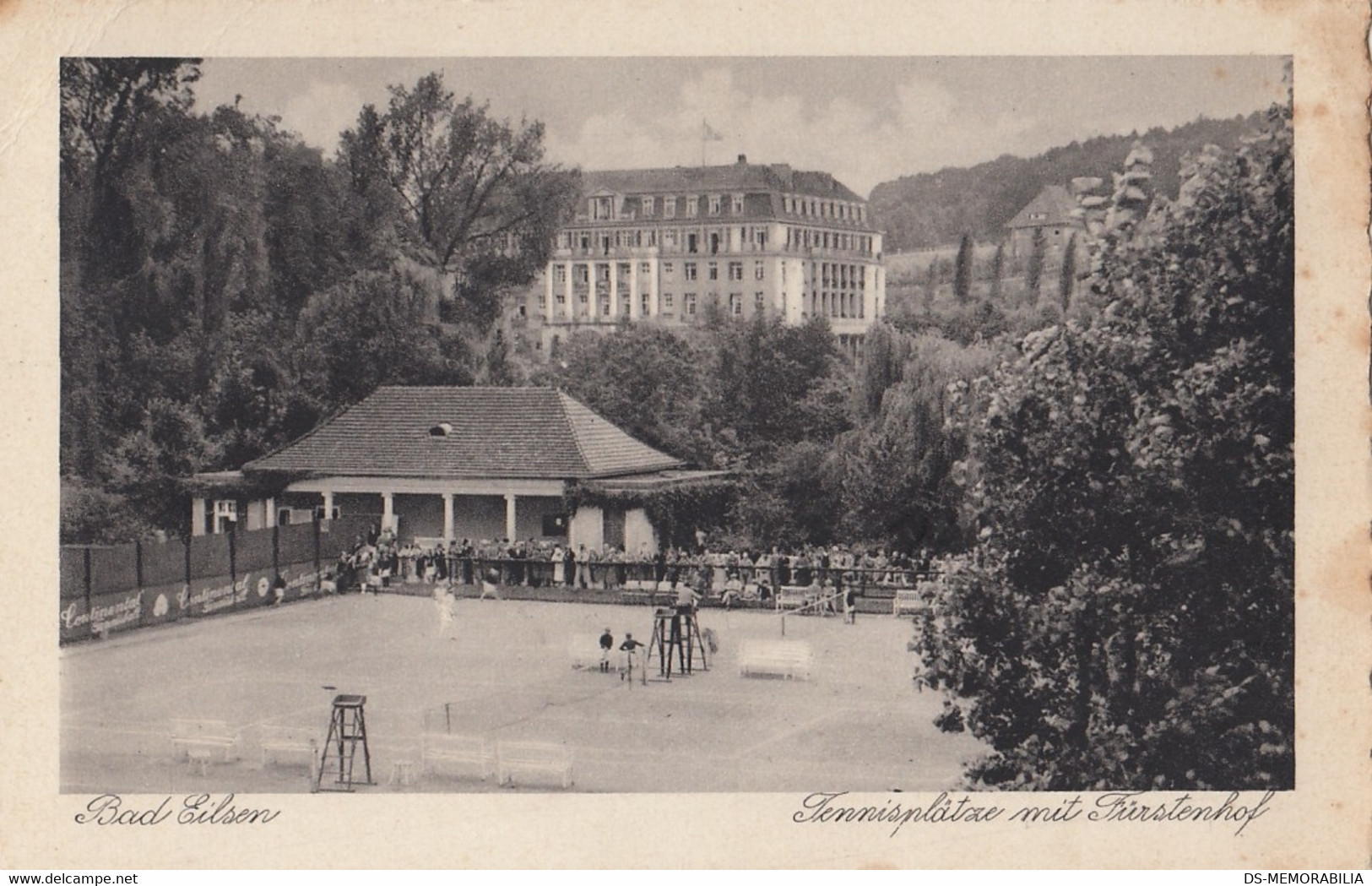 Bad Eilsen - Tennisplatz Mit Furstenhof , Tennis 1928 - Schaumburg