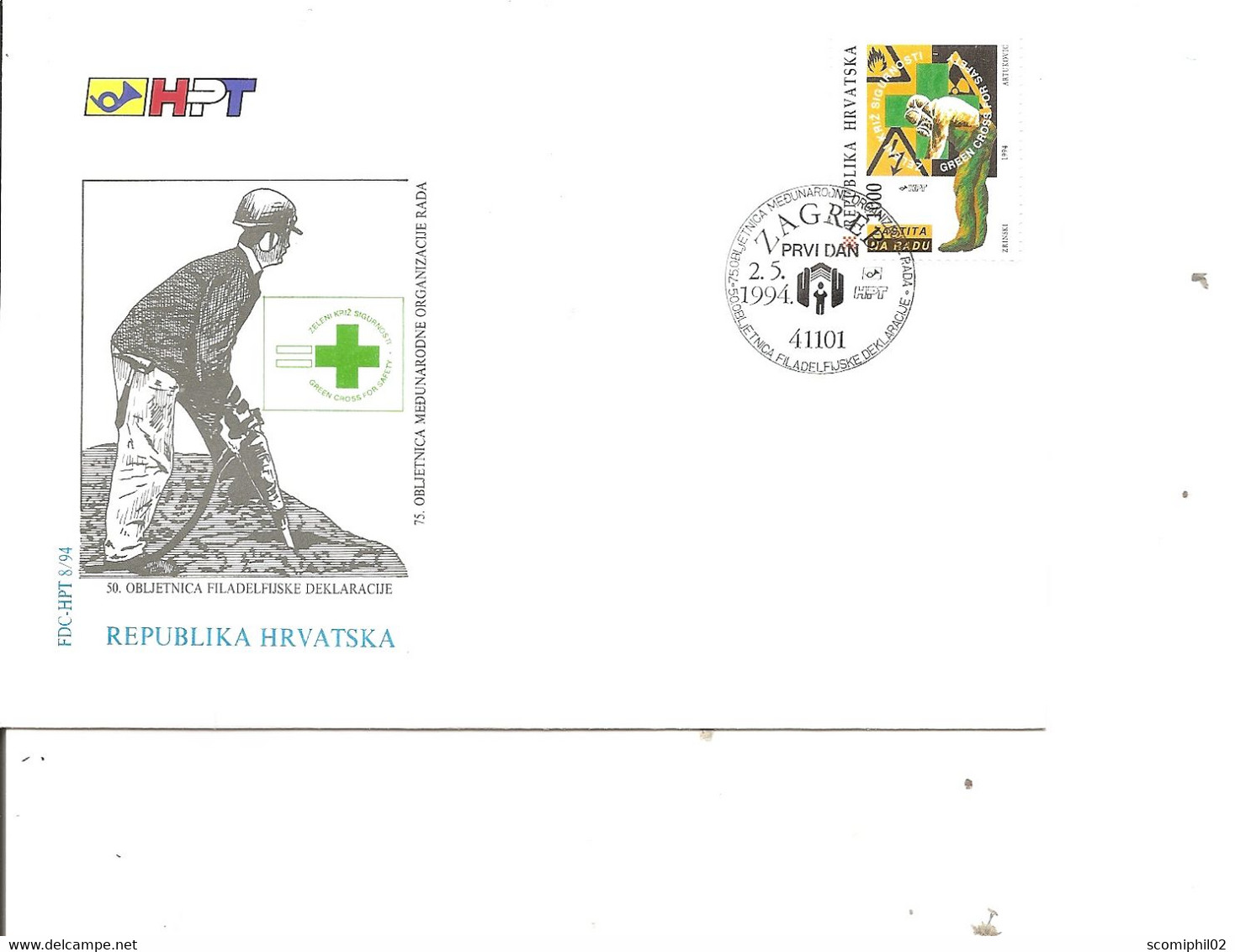 OIT ( FDC De Croatie De 1994 à Voir) - OIT