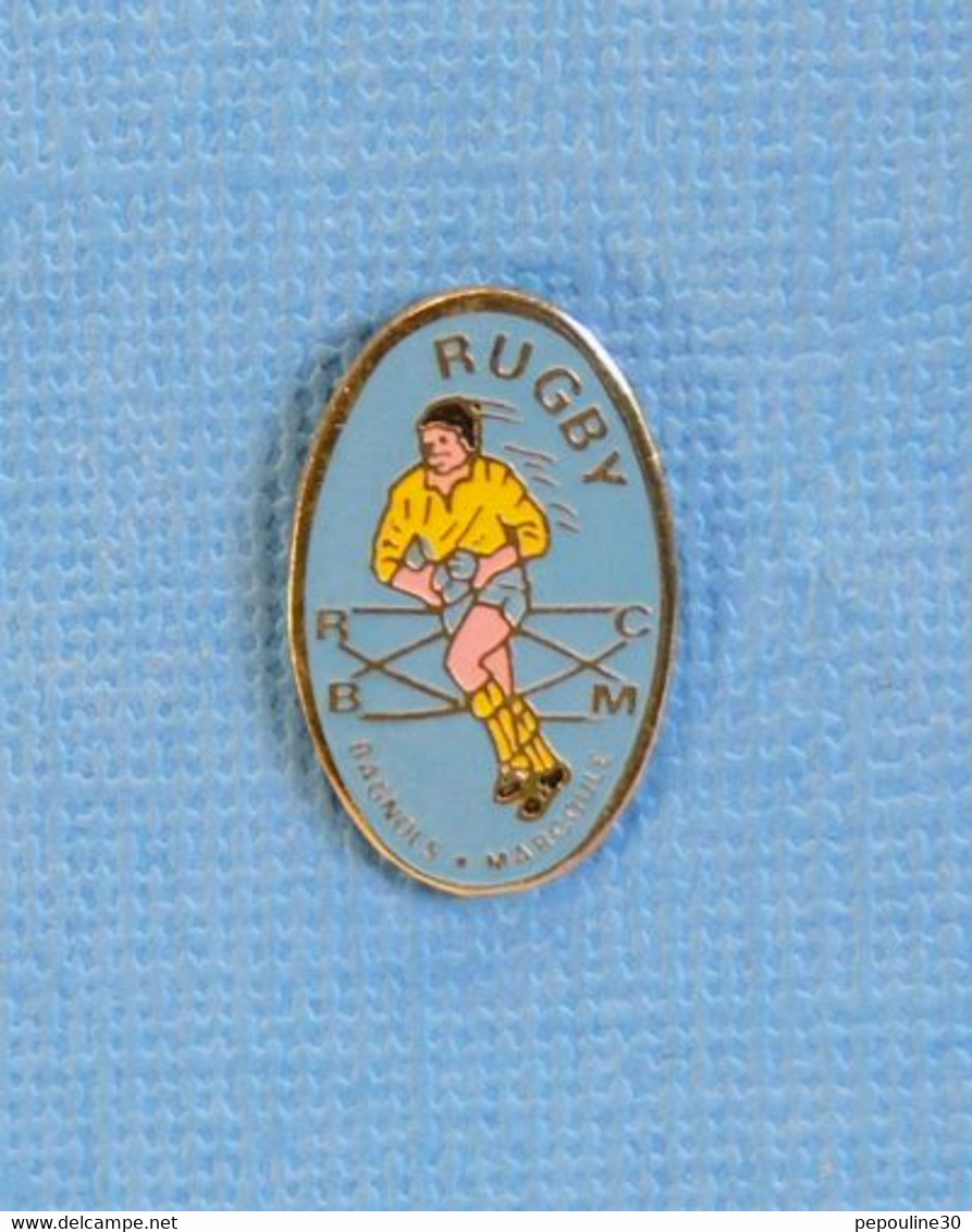 1 PIN'S // ** R.C.B.M. / RUGBY CLUB BAGNOLS MARCOULE / OCCITANIE ** - Rugby