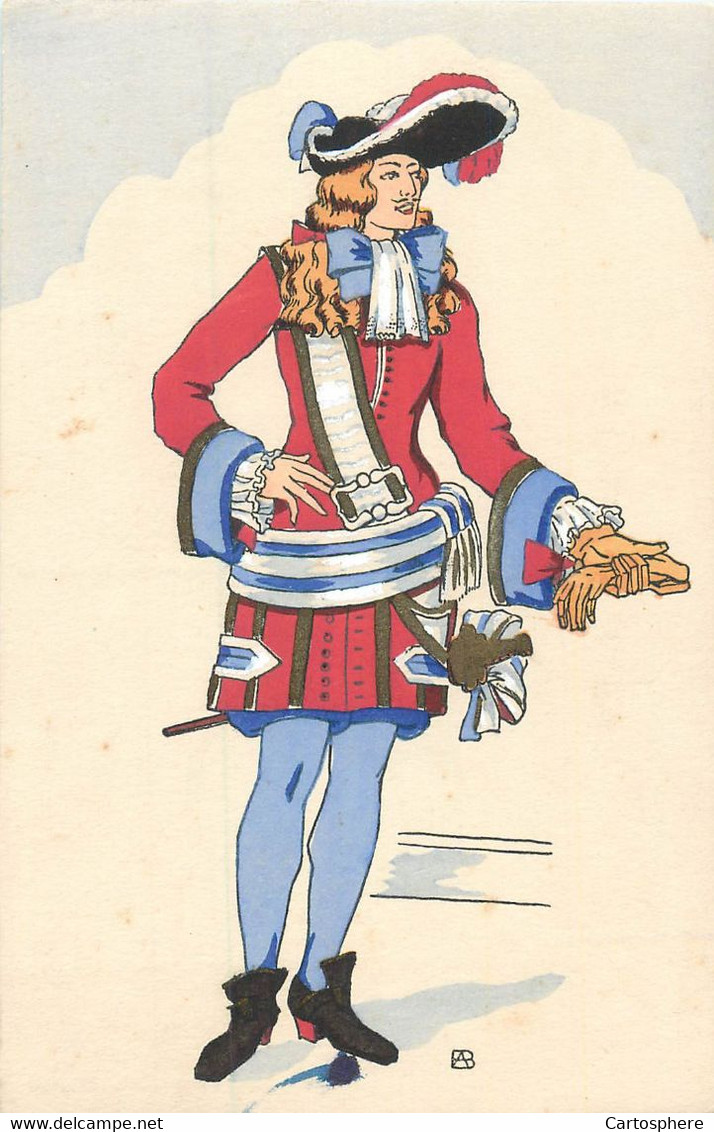 CPA Illustrateur ROUILLIER - HISTOIRE Du COSTUME - Règne LOUIS XIV 1695 Mode Homme - Rouillier