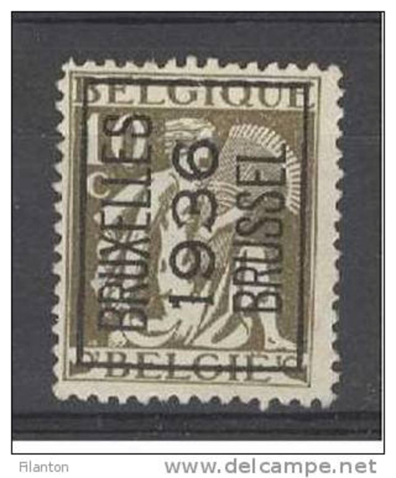 BELGIE - OBP Nr PRE 306 A  - "BRUSSEL 1936" - Typo - Ceres - Préo/Precancels - (*) - Sobreimpresos 1932-36 (Ceres Y Mercurio)