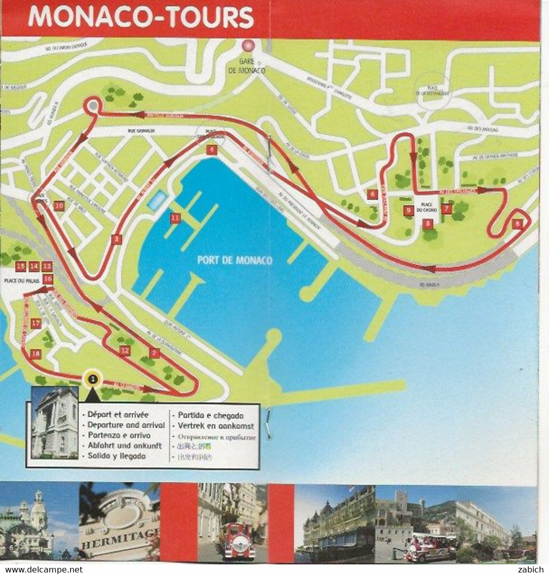 MONACO PROGRAMME MONACO TOURS PETIT TRAIN TOURISTIQUE - Programme