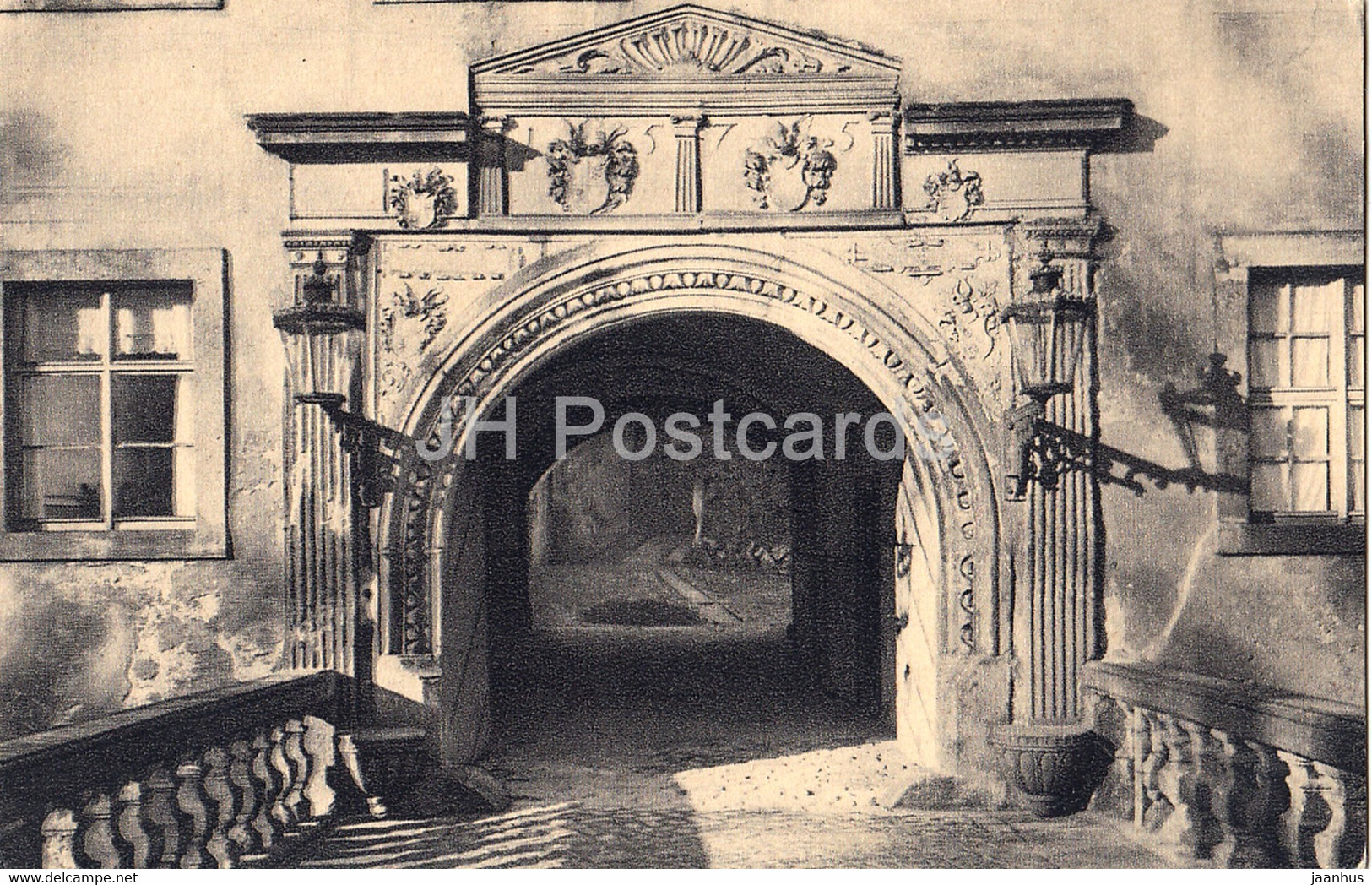 Ostportal Am Schloss Weesenstein - Castle - Old Postcard - Germany - Unused - Weesenstein A. D. Mueglitz