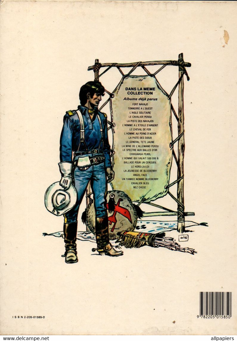 La Jeunesse De Blueberry Le Cavalier Bleu De Charlier Et Giraud - Dargaud 1987 - Blueberry