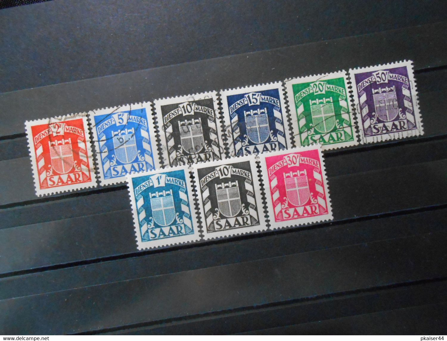 D Mi 36-38/40/41/43 + Mi 35*/38*/42* - Saarland - 1949 - 17 € - Officials