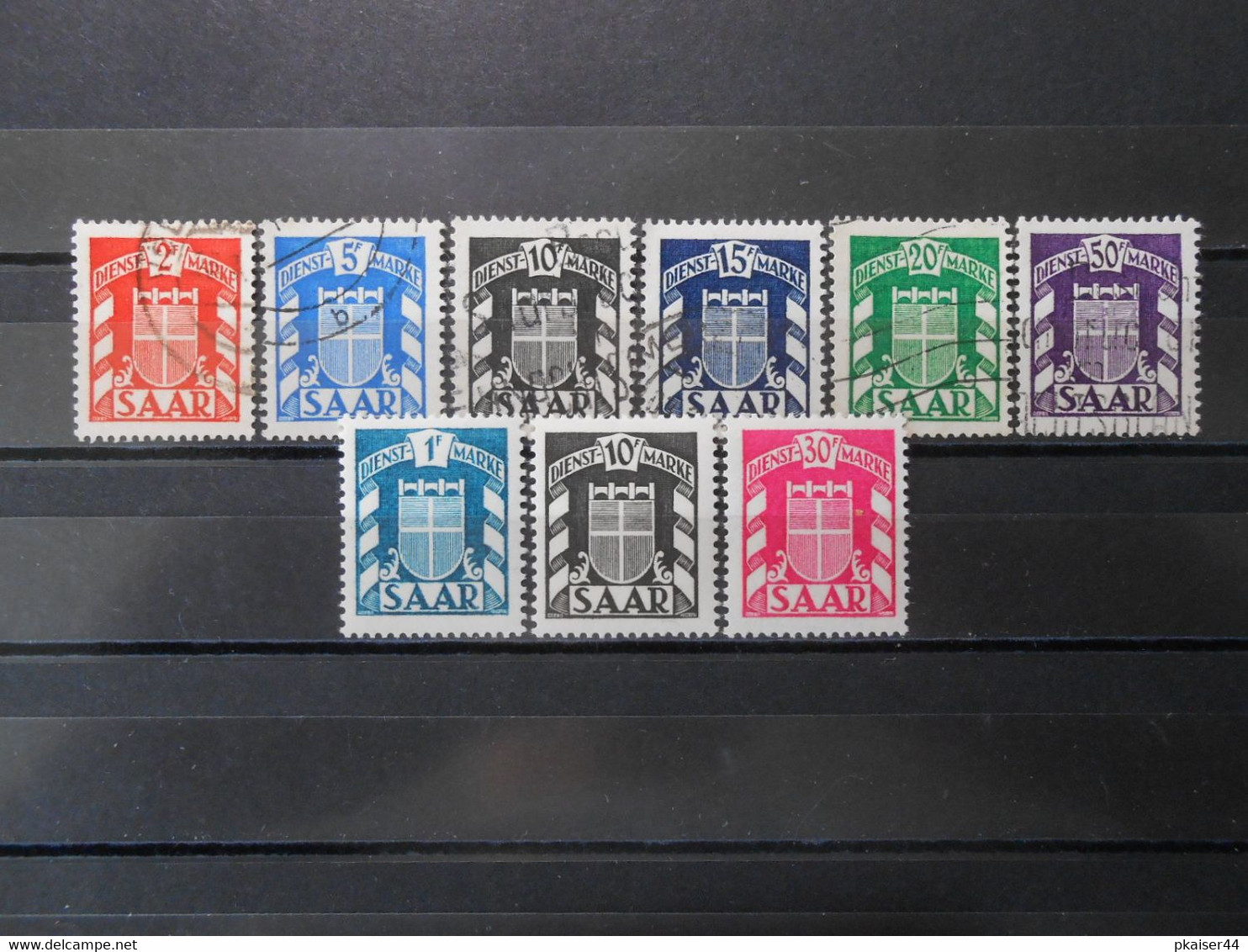 D Mi 36-38/40/41/43 + Mi 35*/38*/42* - Saarland - 1949 - 17 € - Officials