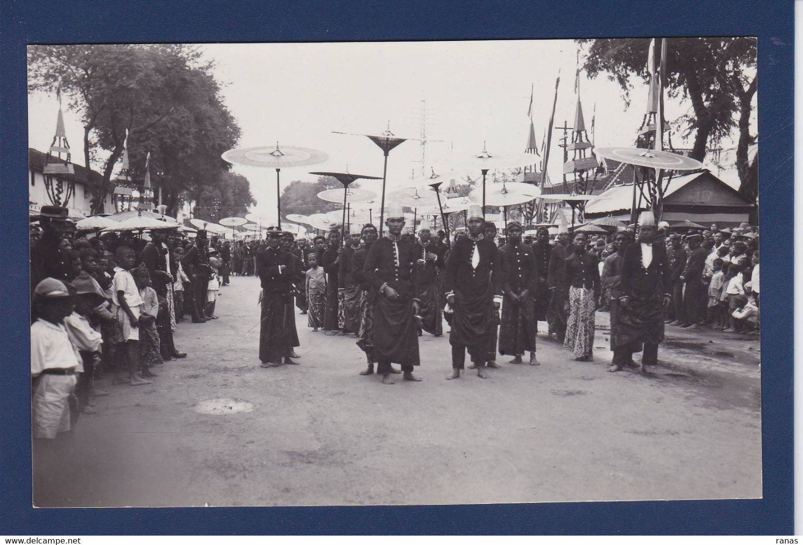 CPA Java Indonésie Carte Photo Non Circulé Soenan Of JAVA Royalty Dutch East Indies - Indonesië