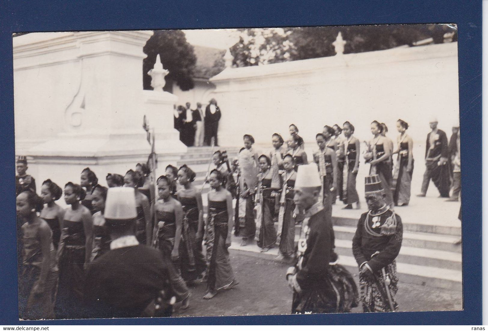 CPA Java Indonésie Carte Photo Non Circulé Soenan Of JAVA Royalty Dutch East Indies - Indonesien