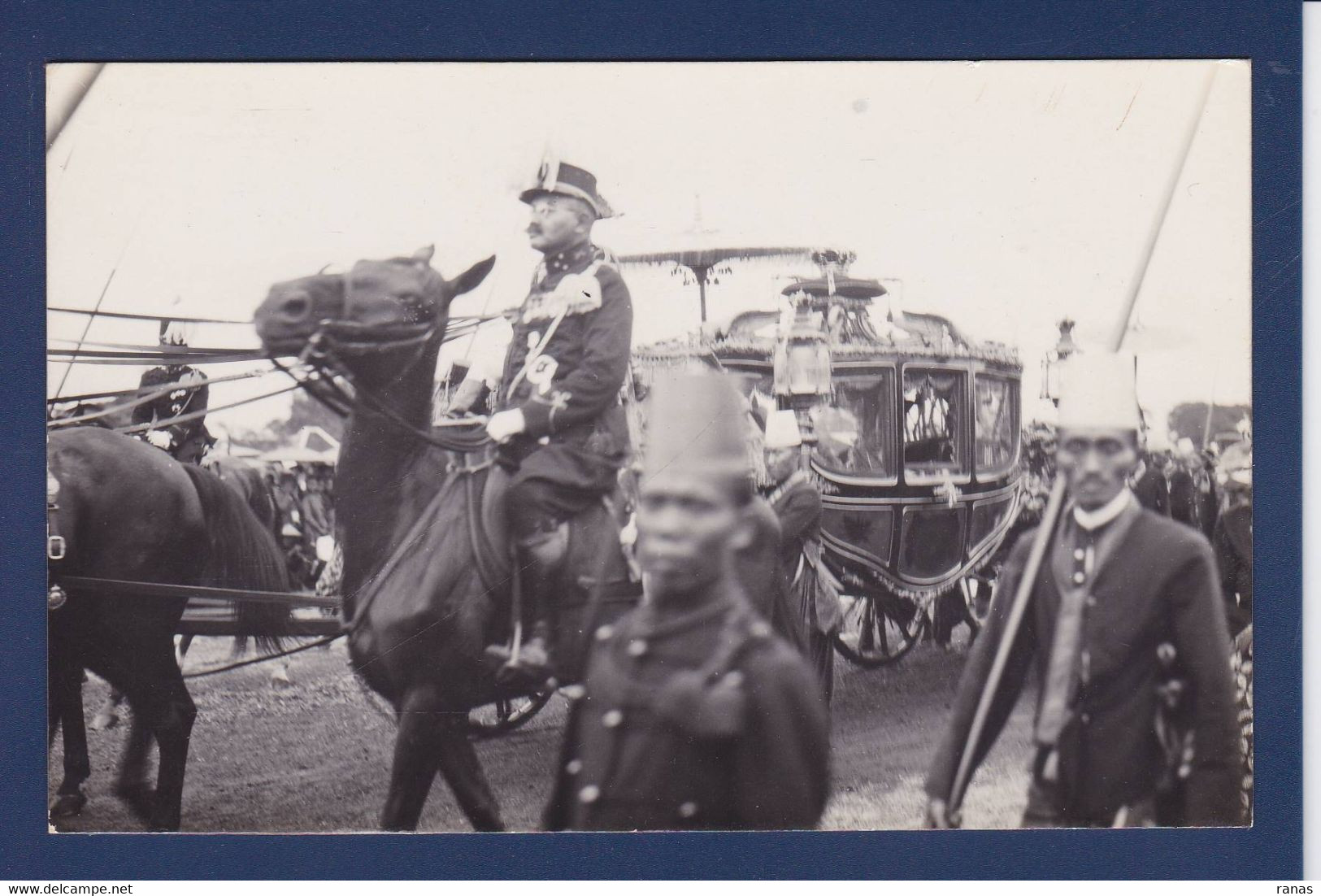 CPA Java Indonésie Carte Photo Non Circulé Soenan Of JAVA Royalty Dutch East Indies - Indonesië