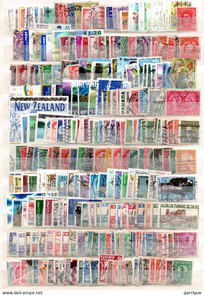 MONDE ENTIER Sauf France : Plus De 8200 Timbres Différents - Lots & Kiloware (min. 1000 Stück)