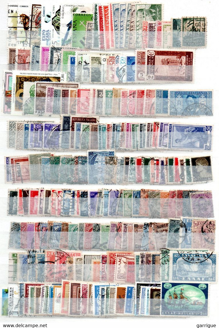 MONDE ENTIER sauf France : plus de 8200 timbres différents