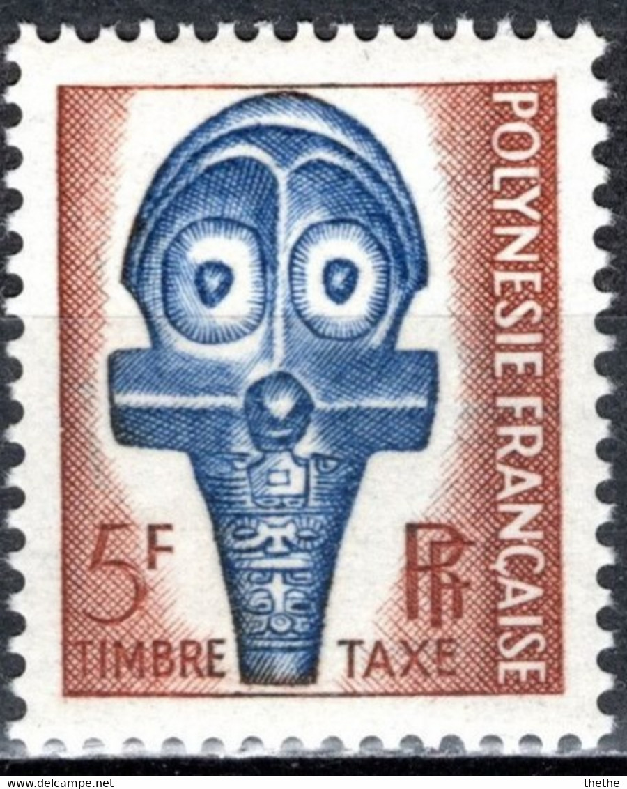 POLYNESIE -  Masque - Timbres-taxe