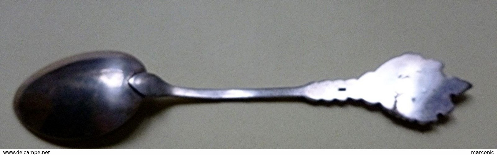 SYRACUSE Sicile - Petite Cuillère Souvenir Emaillée Argent 800, Armoiries Et Vue Sur Théâtro Greco - Spoons