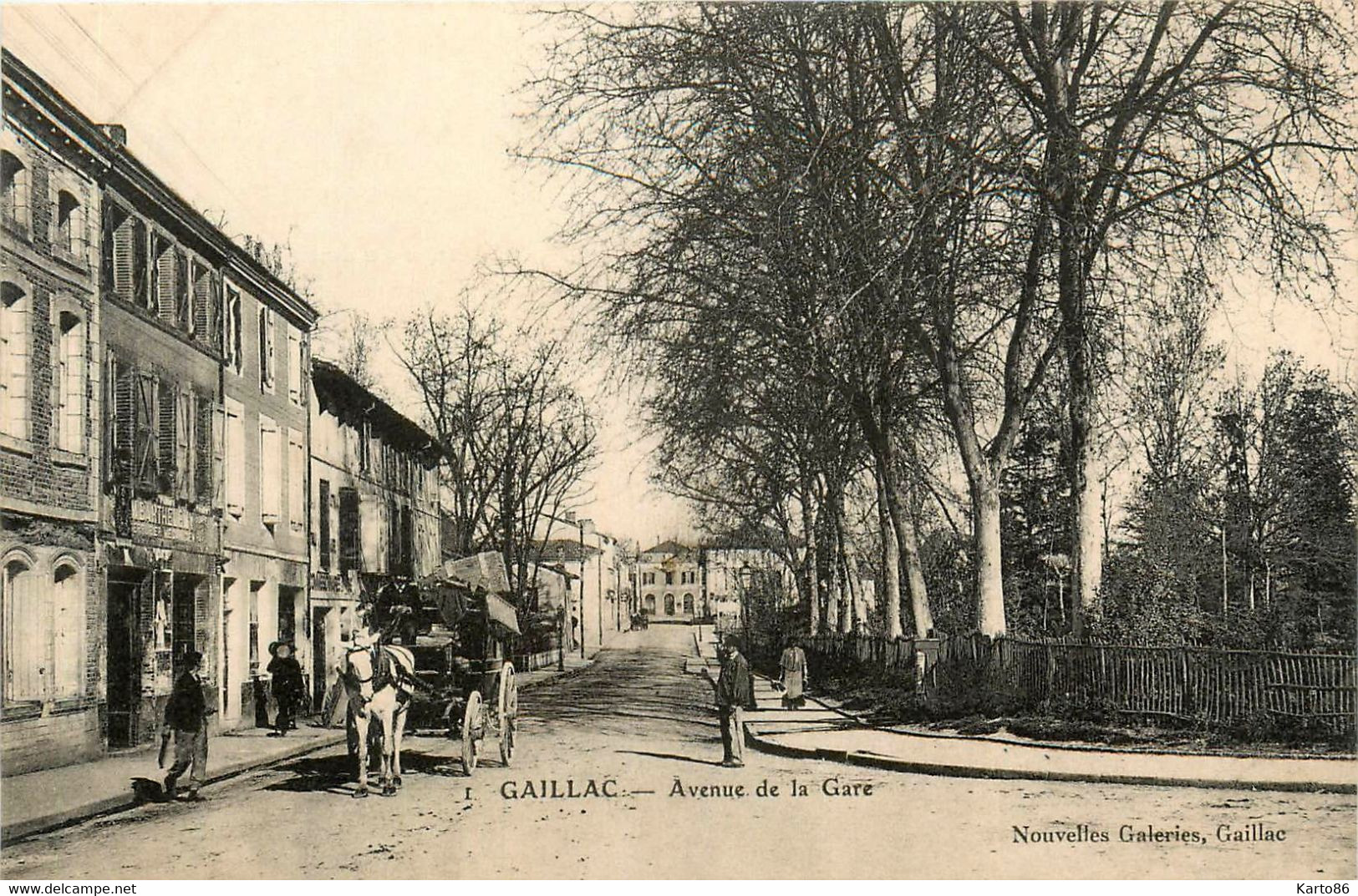 Gaillac * Avenue De La Gare * Serrurier Mécanicien BARTHELEMY * Attelage - Brassac