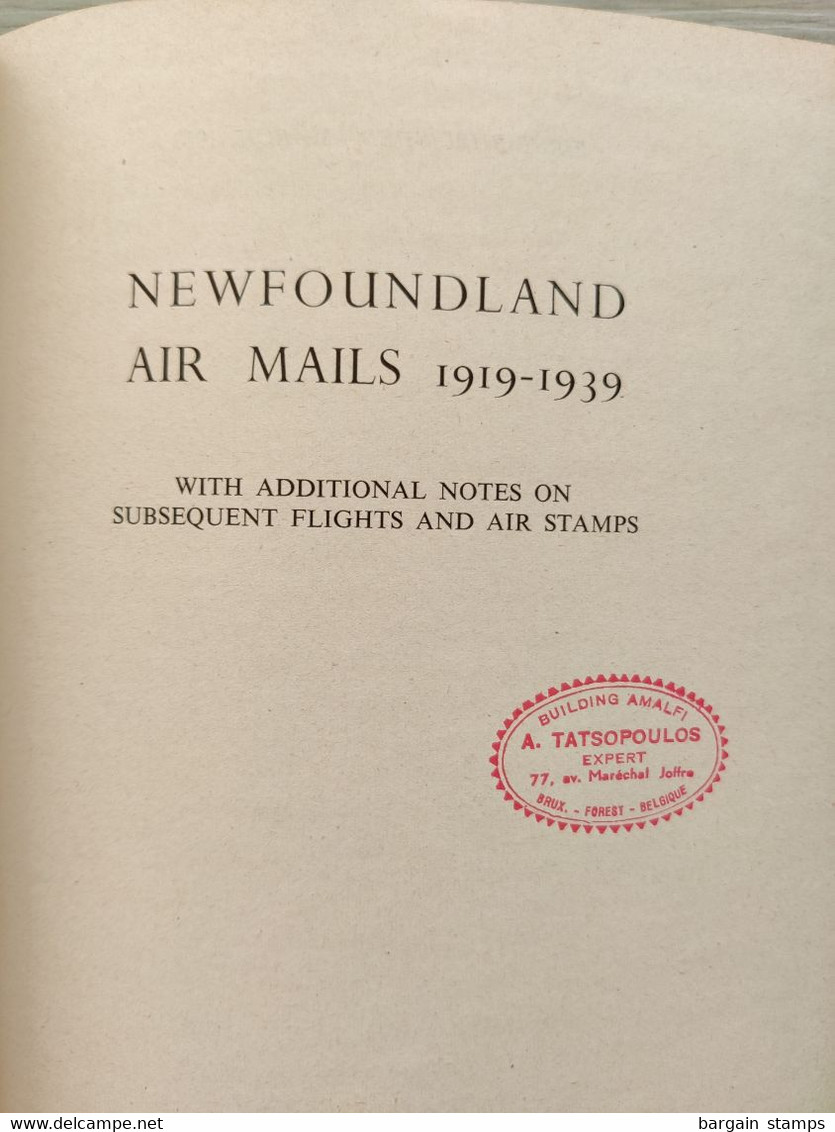 Newfoundland Air Mails 1919-1939 - Dalwick and Harmer - Harmer Ltd London - 1953