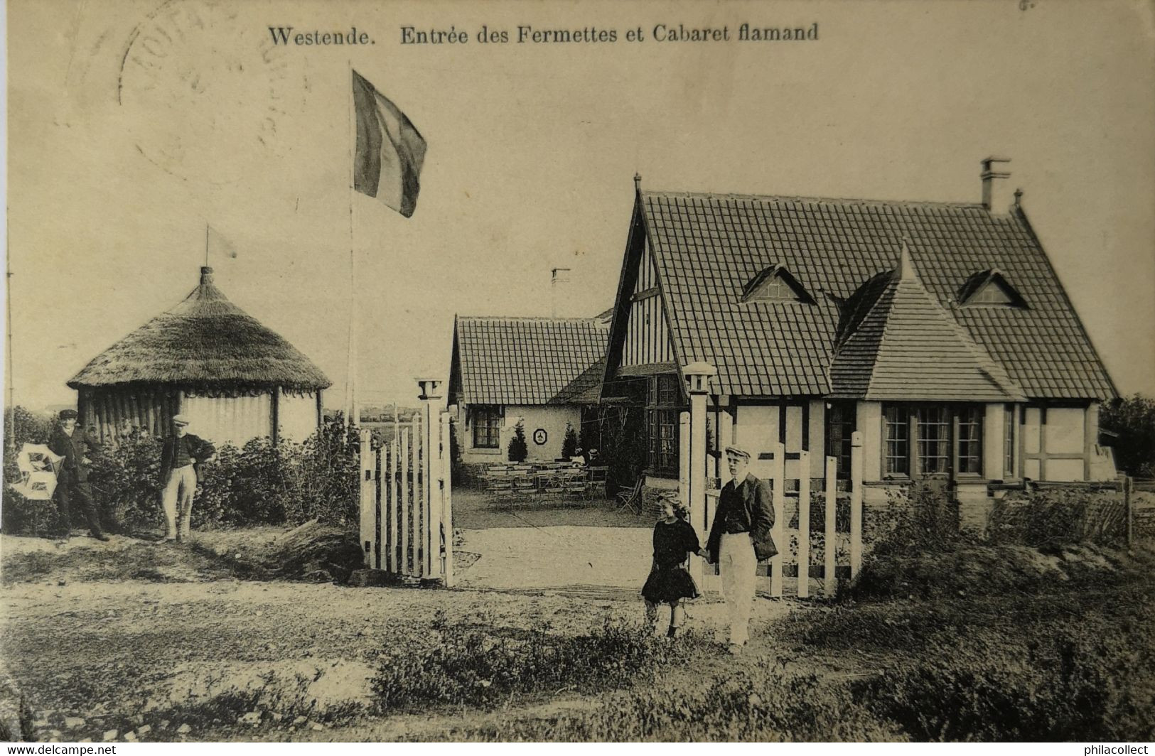 Westende // Entree Des Fermettes Et Cabaret Flamand 19?? - Westende